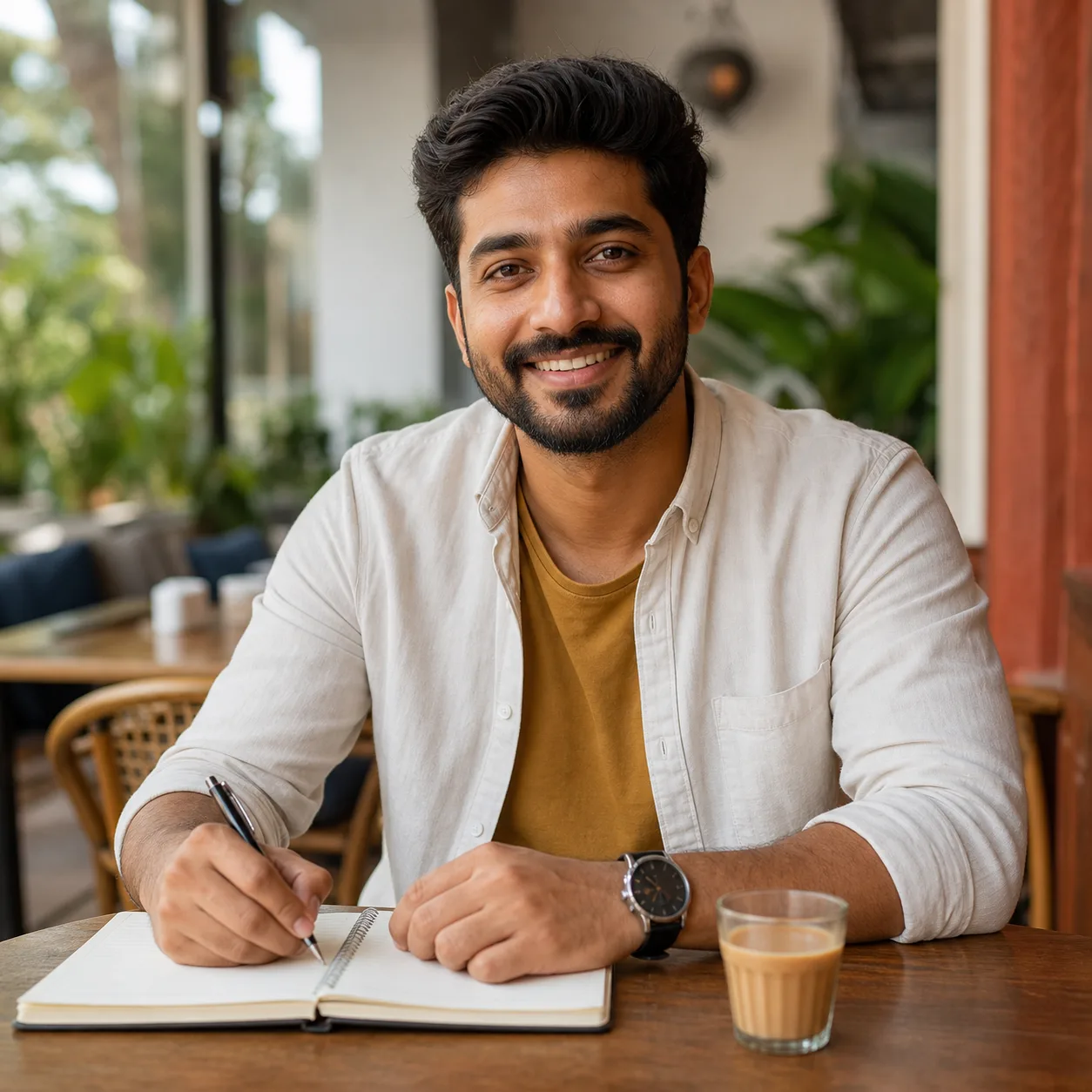 Friendly Hindi AI conversation practice avatar