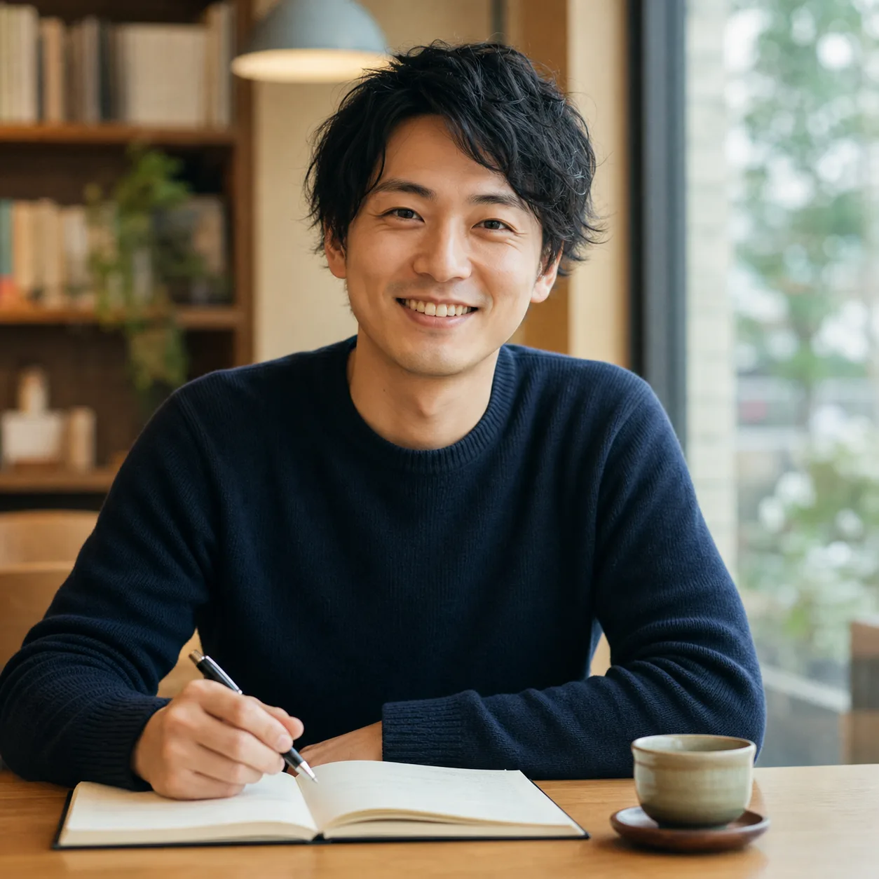 Friendly Japanese AI conversation practice avatar