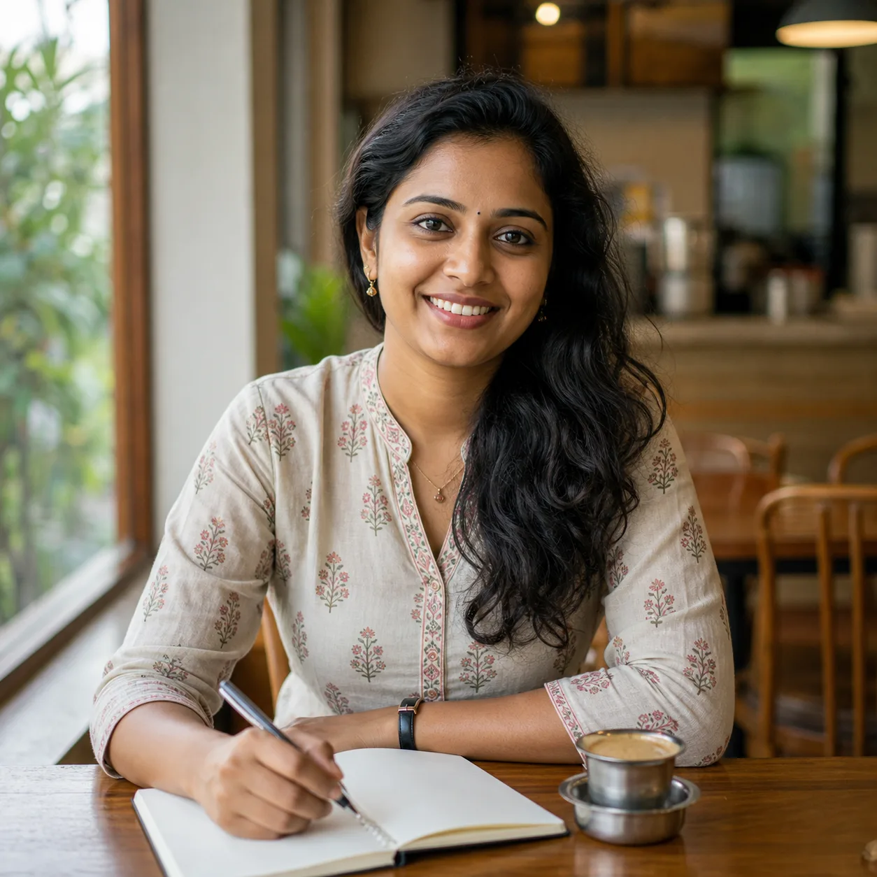 Friendly Tamil AI conversation practice avatar