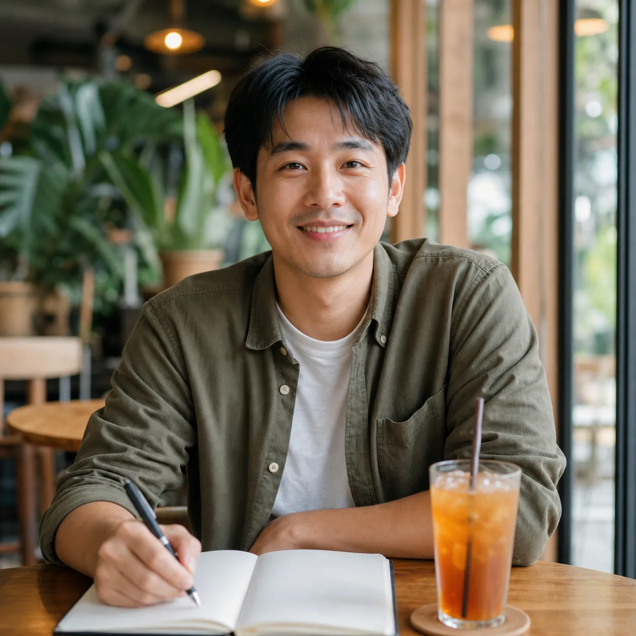 Friendly Thai AI conversation practice avatar